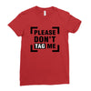 Please Don't Tag Me Ladies Fitted T-Shirt