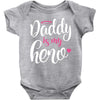 Daddy is my Hero Baby Girl Baby Bodysuit