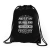 And 8th Day God Look Down So God Made A Pisces Guy Drawstring Bags