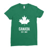 Canada Established 1867 Ladies Fitted T-Shirt