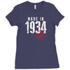 Made In 1934 All Original Part Ladies Fitted T-Shirt