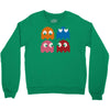 cool retro 80s pacman ghosts video games Crewneck Sweatshirt