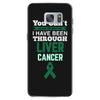 you can't scare or beat me i have been through liver cancer Samsung Galaxy S7 Case