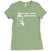 i dont like clowns tfunny Ladies Fitted T-Shirt