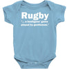 rugby a hooligans game Baby Onesie