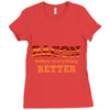 bacon makes everything better Ladies Fitted T-Shirt