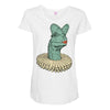 elizabethan dilophosaurus Maternity Scoop Neck T-shirt