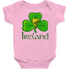 ireland shamrock Baby Onesie