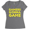 Gamers Gonna Game Women's Triblend Scoop T-shirt
