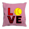 love softball Throw Pillow