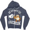 new owl best friend for life Zipper Hoodie