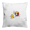 french fried jason Throw Pillow