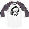 headphones black humor 3/4 Sleeve Shirt