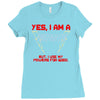 yes i am a firefighter Ladies Fitted T-Shirt