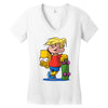 bart simpson Women's V-Neck T-Shirt