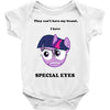twilight has special eyes Baby Onesie