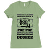 Never Underestimate A Pop Pop With An Engineer Degree Ladies Fitted T-Shirt