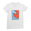 Wave Ladies Fitted T-Shirt