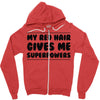 red head hair Zipper Hoodie