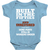 funny  built in the 50&rsquo;s, ideal gift or christmas present. Baby Bodysuit