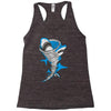 shark tornado Racerback Tank