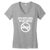 it's not cool to be cruel no bullies Women's V-Neck T-Shirt