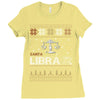 santa libra christmas ugly t shirts Ladies Fitted T-Shirt