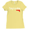 tony is alive sopranos Ladies Fitted T-Shirt