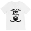 real man dont shave V-Neck Tee