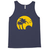 beach silhouette birds sand sunset Tank Top