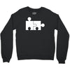 rude jigsaw ideal birthday present or gift Crewneck Sweatshirt