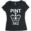 british pint funny Women's Triblend Scoop T-shirt