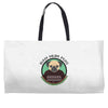 bah hum pug Weekender Totes