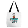 turn up Tote Bags