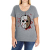 jason voorhees mask Ladies Curvy T-Shirt