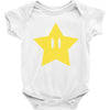 super mario power star Baby Onesie