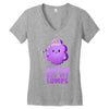 working off my lumps Women's V-Neck T-Shirt