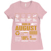 Born August  Multitasking Problem Solving Tees Ladies Fitted T-Shirt
