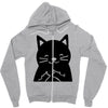 black cat (2) Zipper Hoodie