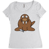 cokelat animal Women's Triblend Scoop T-shirt