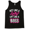 lady lift like a boss Tank Top