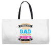Super Cool Dad Of A Freaking Awesome Daughter Weekender Totes