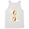 party king design funny humor cool graph baseball Tank Top