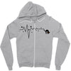 Scary Cat Zipper Hoodie