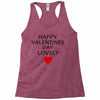 happy valentine day lovely Racerback Tank