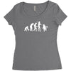evolution of leprechaun funny irish ireland st patricks day us Women's Triblend Scoop T-shirt
