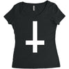 wasted youth inverted cross indie geek swag funny Women's Triblend Scoop T-shirt