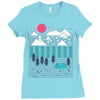 camp line Ladies Fitted T-Shirt