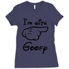 i'm with goofy t shirt mickey mouse t shirt disney shirt walt disney t Ladies Fitted T-Shirt