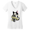 schrodinger cat tattoo Women's V-Neck T-Shirt